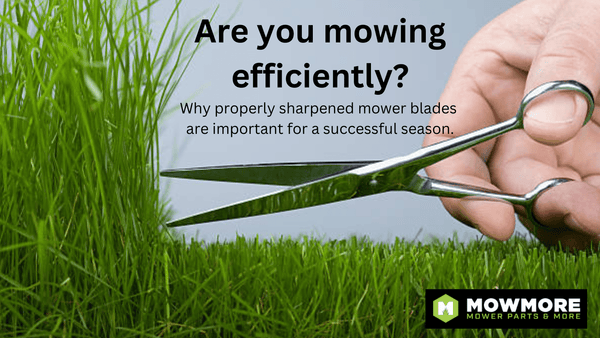 Are you mowing efficiently? Why properly sharpened mower blades  are important for a successful season. - MowMore