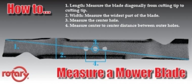 How to measure a lawn mower blade - MowMore