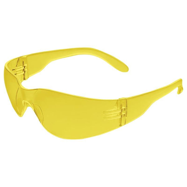 Delta Plus Corp. Safety Glasses with Yellow Lens, Full UV Protection and Lightweight | SG12Y - SG12Y - Mow More