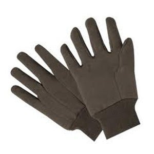 Mow More Brown Jersey Work Gloves - Large | GL7792 - GL7792 - Mow More