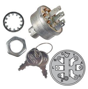 Mow More Replaces Keyed Ignition Switch for Murray, AYP, MTD, Husqvarna & Briggs | 9623 - 9623 - Mow More