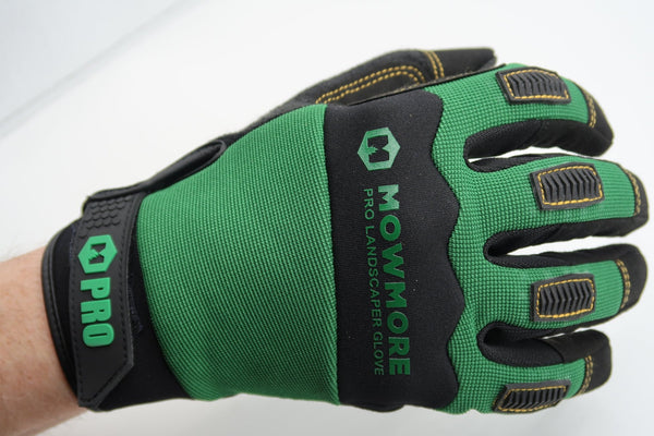 Landscaping Work Gloves, Microfiber, Anti - Vibration, Dexterity, Sweat Wipe | MMGL, MMGLOVESM | MowMore