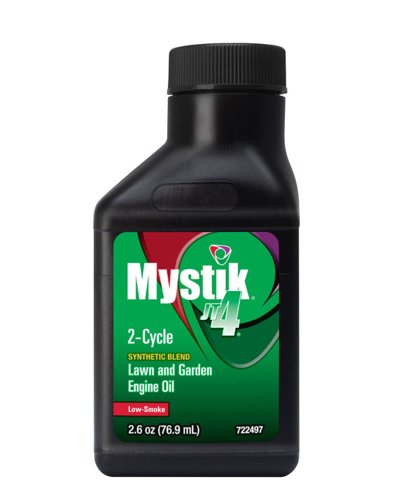 Case 48 Mystik JT4 2 - Cycle Oil 2.6 oz. bottle, Synthetic Blend | 663091002167 - 48, 663091002167 - 48 | MowMore