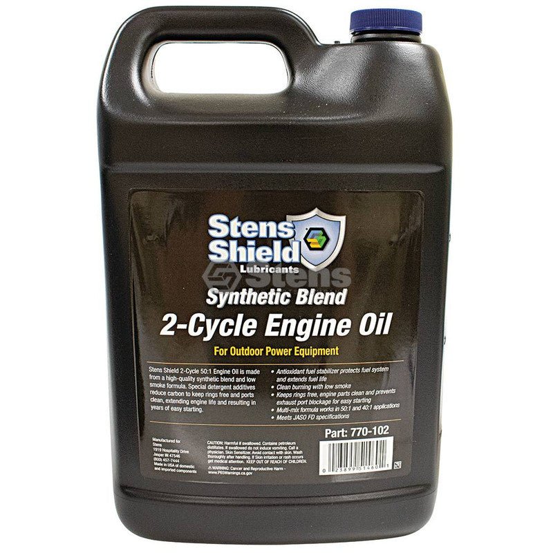 Stens Shield Synthetic Blend 2 - Cycle Engine Oil 1 Gallon Bottle | SG770, SG770 | MowMore