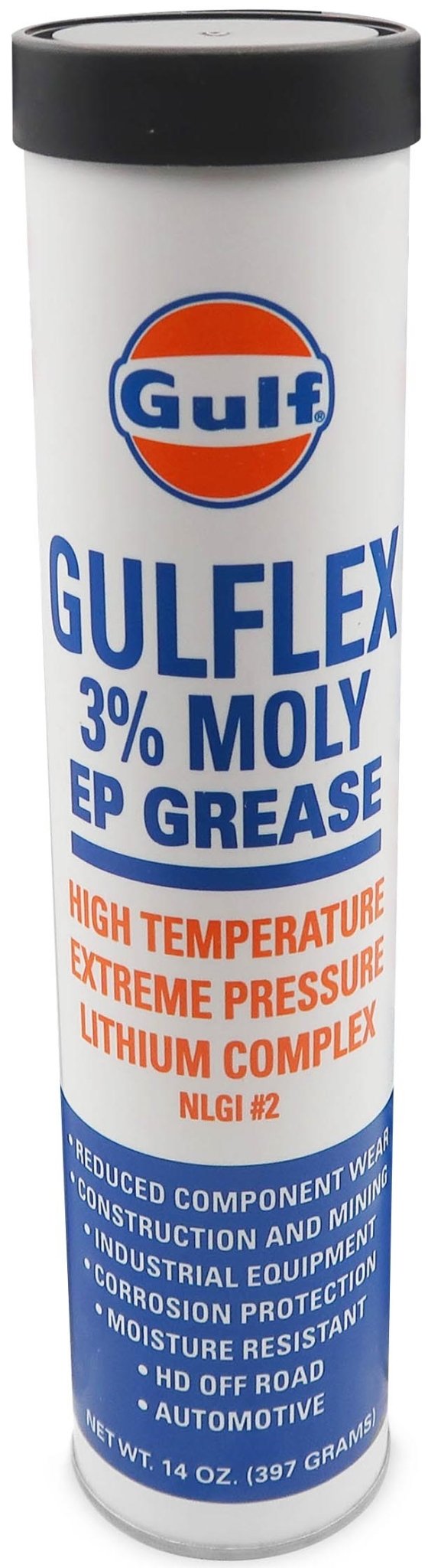 Superior Lubricants Gulflex 3% Moly NLGI 2 EP Hi - Temp Grease Cartridge 14 oz | GULF14 - GULF14 - Mow More