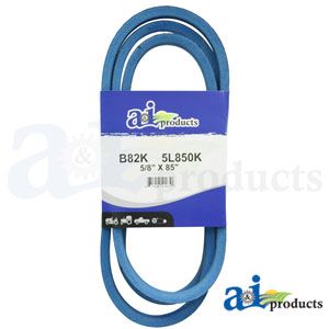 Blue V-Belt for Lawn Mower PTO to deck drive